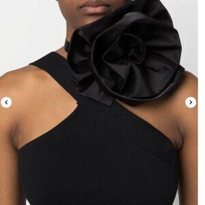 LOULOU STUDIO | Large Flower Choker Necklace In Black | NWOT